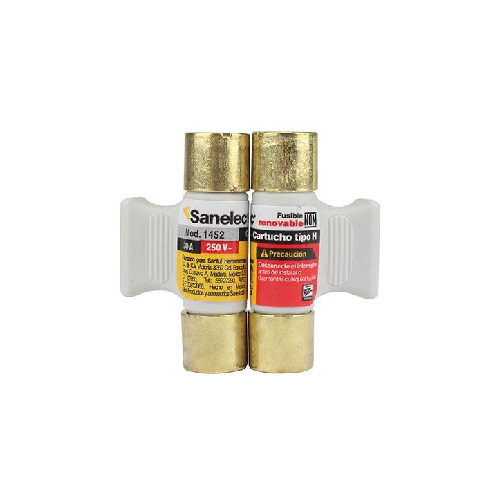 Pack 2 Piezas Fusible Reforzado Metal 30A con agarradera