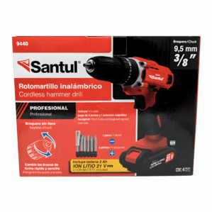 Taladro Rotomartillo Desatornillador Inalambrico 3/8