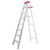 Escalera de tijera 150kg 7 Escalones Altura 2.4m Alcance 3.7m Reforzada