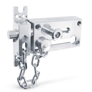 Pasador para puerta con cadena cromo 10cm