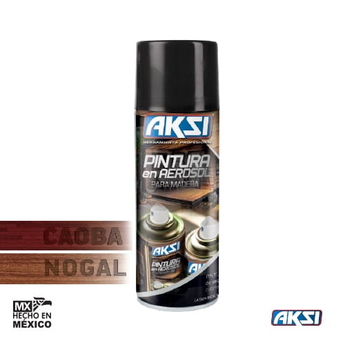 Pintura en aerosol para madera color Caoba 400ml