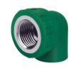 Codo Conector Pipa de 90° de PPR 1/2" 20mm rosca interior