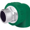 Codo Conector Pipa de 90° de PPR 3/4" 25mm rosca exterior