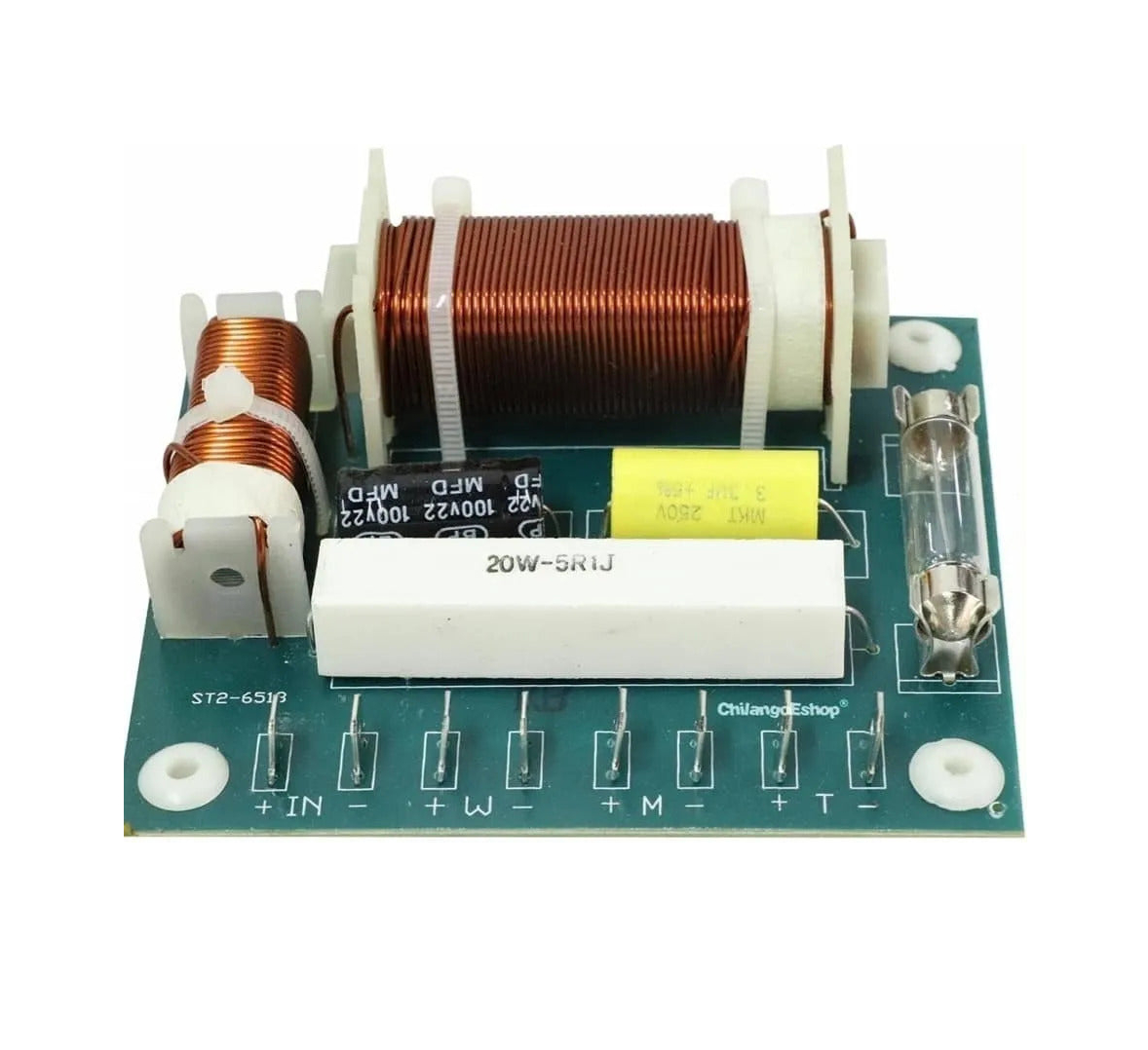 Crossover Pasivo 6-8 ohm 200w de 3 Vias 1 Bajo 1 Medio 1 Agudo