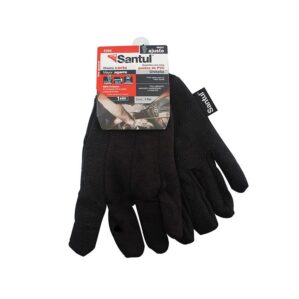 Guantes Poliester con Puntos PVC Negros