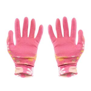 Guantes de Jardineria Mujer Nitrilo Chicos Rosas