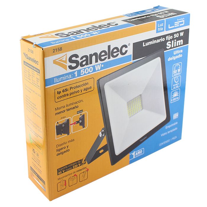 Reflector 50w Ultra Delgado IP65 4500 Lumenes