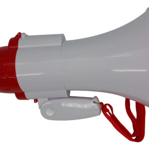 Megáfono Con Grabador Reproductor Sirena Recargable 6"