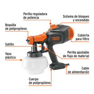 Pistola electrica para pintar de 700w Truper Expert