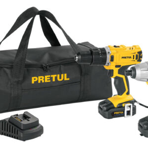 Combo rotomartillo y destornillador de impacto Inalambricos 20V Pretul