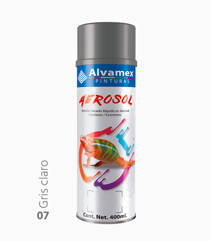 Pintura en aerosol Gris Claro Alvamex