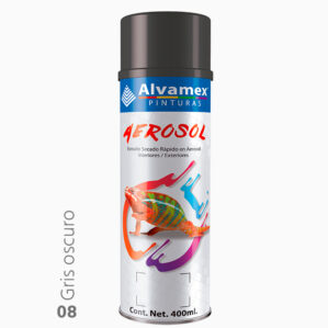 Pintura en aerosol Gris Oscuro Alvamex