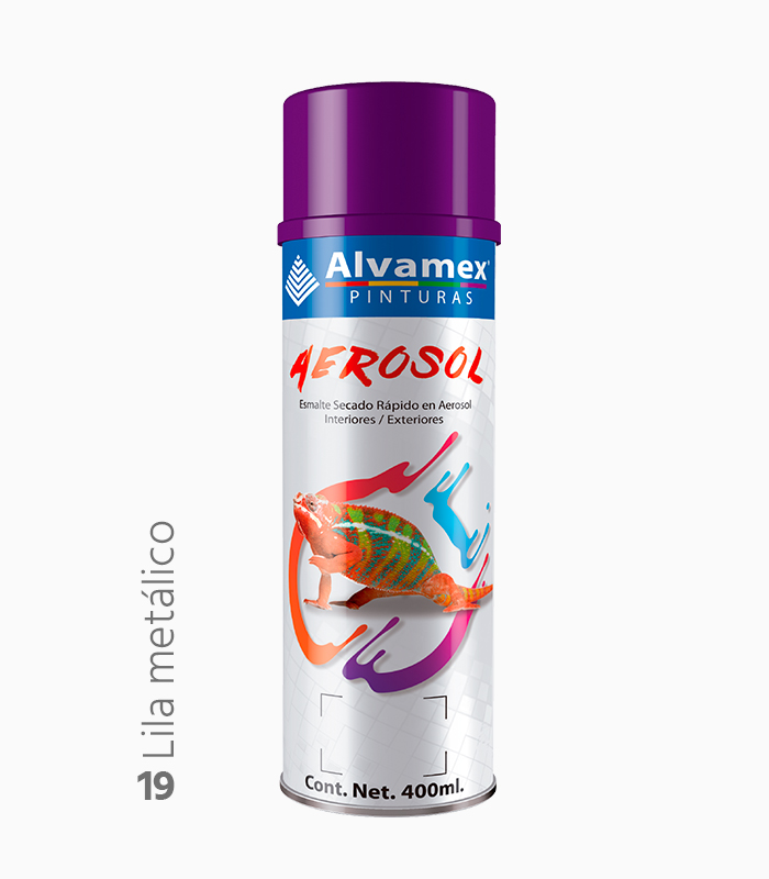Pintura en aerosol Lila Metalico Alvamex