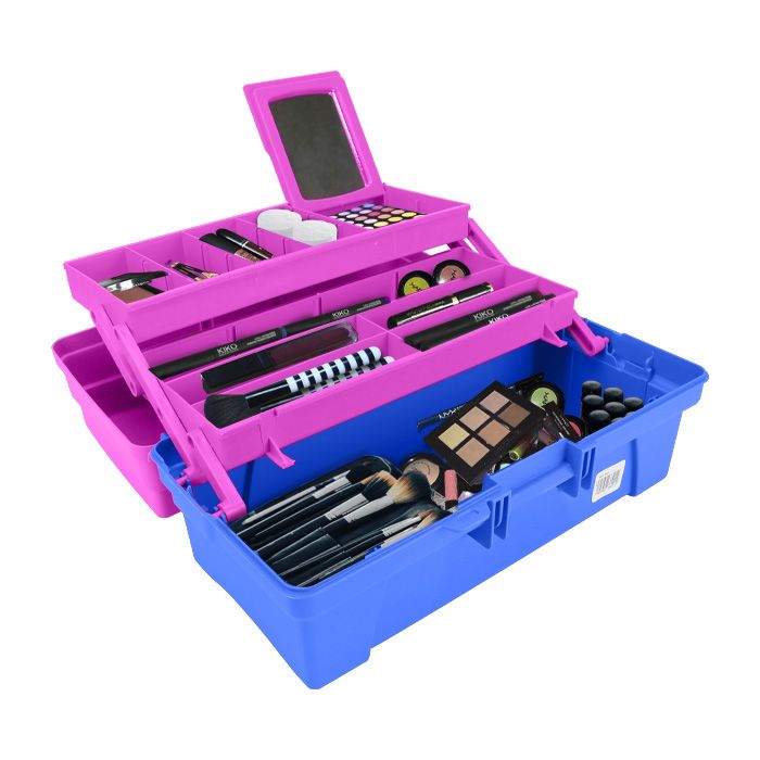 Caja Multiusos Cosmetiquera 14" 35cm Rosa Azul