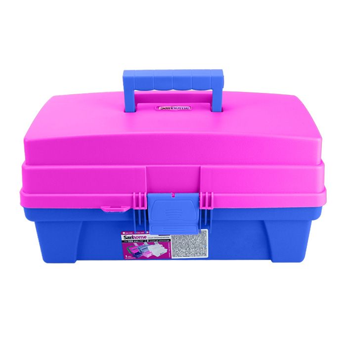 Caja Multiusos Cosmetiquera 14" 35cm Rosa Azul