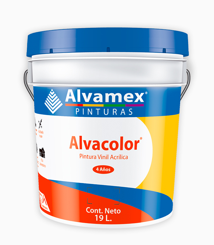 Cubeta Pintura Vinilica AlvaColor Blanco 19L