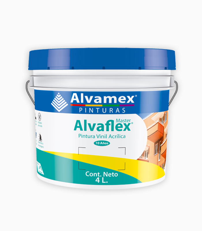 Galon Pintura Vinilica AlvaFlex Semimate Blanco 4L