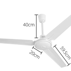 Ventilador de Techo Tipo Industrial Metalico Control 5 Velocidades