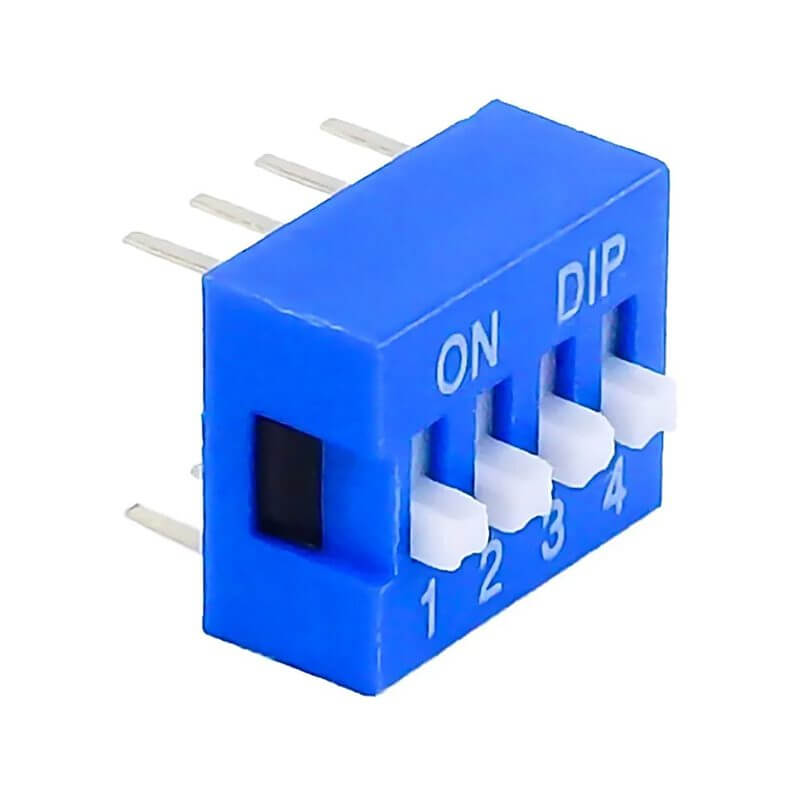 Dip Switch De 4 Posiciones Switch Deslizable Dip-4p