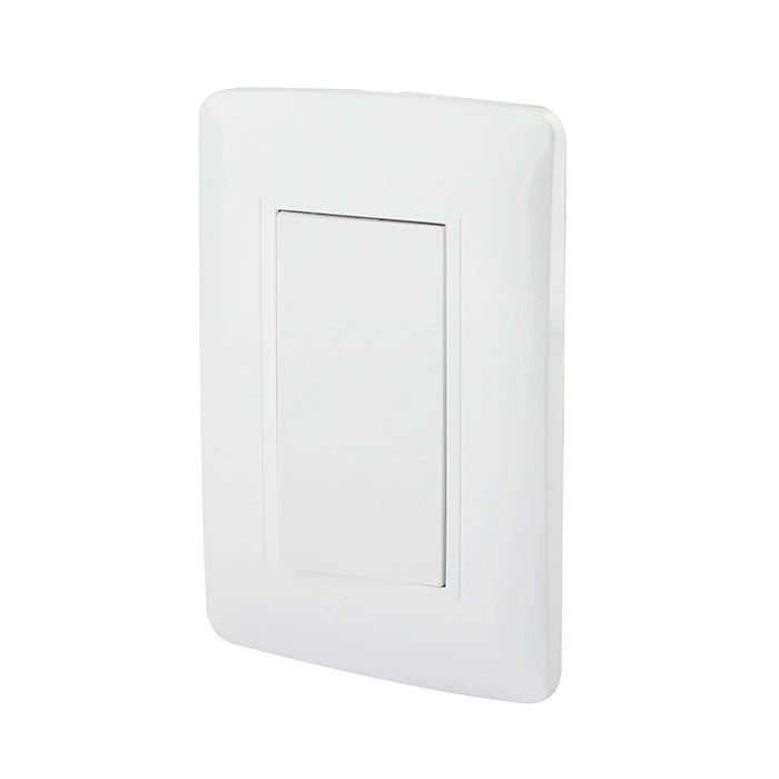 Placa Armada Apagador de Escalera Toscana Blanco