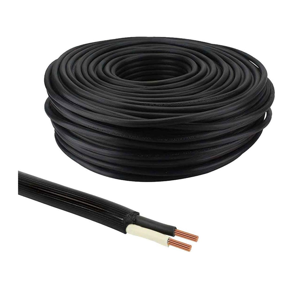 Rollo De 50m De Cable Uso Rudo 2x12 Calibre 12 Antiflama
