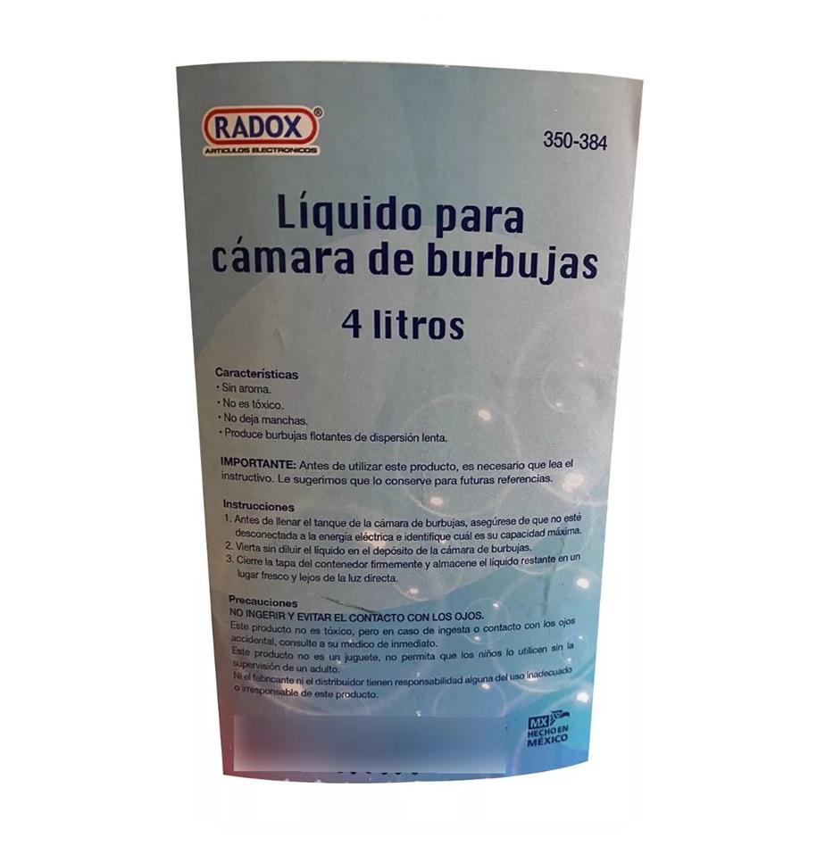 Liquido Maquina De Burbujas Bote 4 Litros