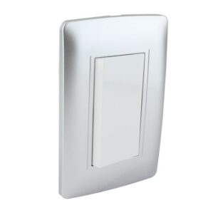 Placa Armada Apagador de Escalera Toscana Plata