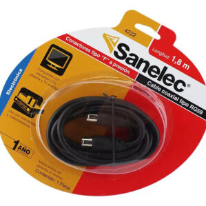 Cable coaxial RG59 para TV Cable de 1.8m