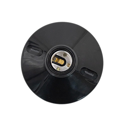 Socket Portalampara de plastico 4-1/2" Negro