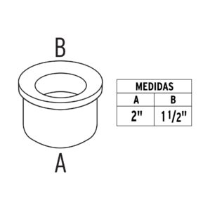 Chupon Fregadero de hule de 2