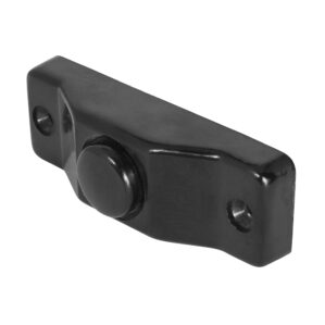 Interruptor Boton Timbre de sobreponer negro iusa