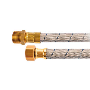 Manguera Calentador 1/2" macho x 3/4" hembra 80cm