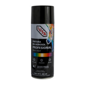 Pintura en Aerosol Negro Mate iusa