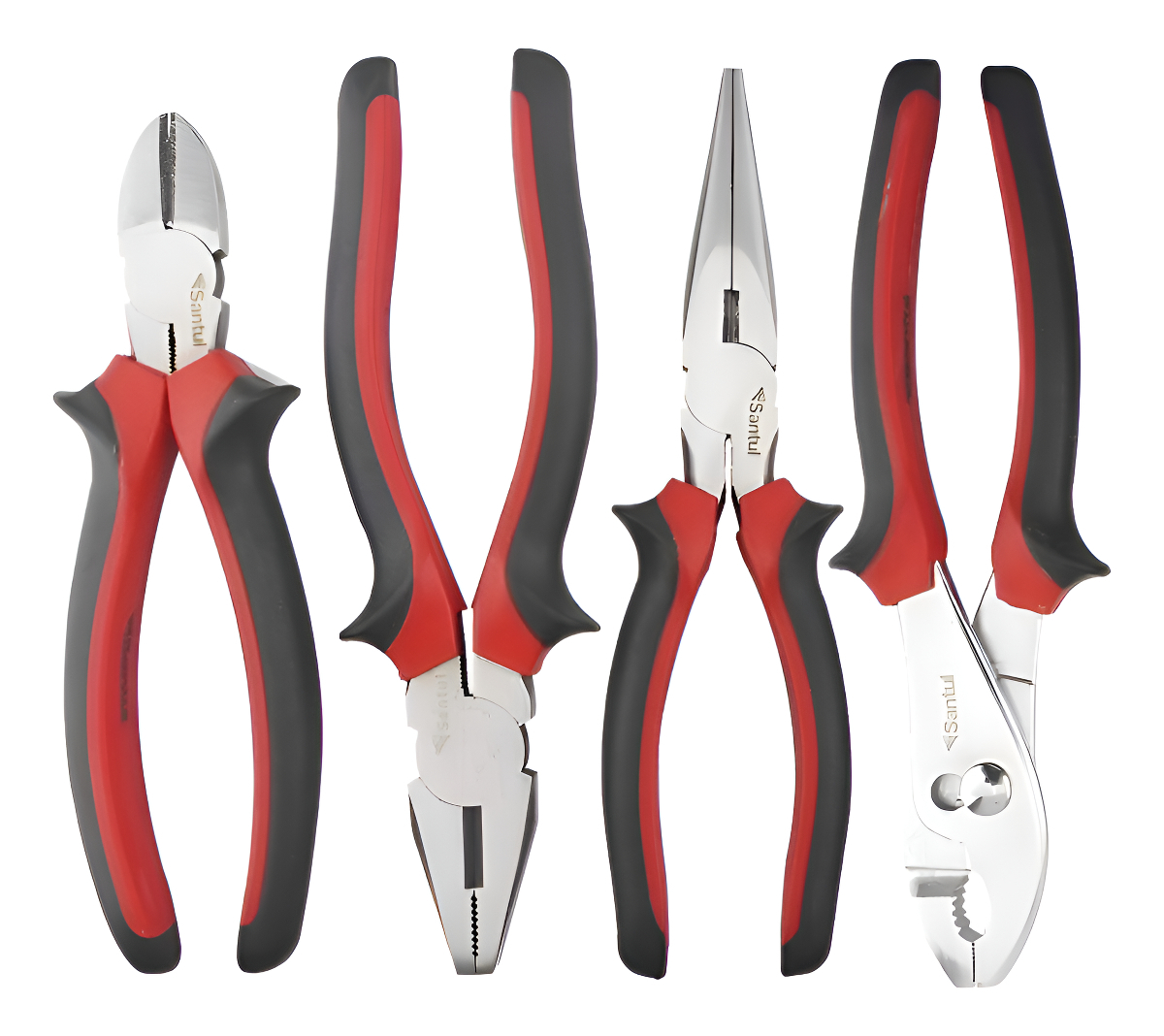 Juego de pinzas 4 piezas Mango Comfort Grip