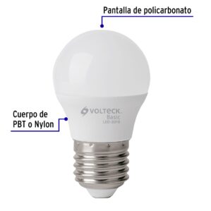 Pack 4 Piezas de Foco Lampara LED 3W Luz de dia