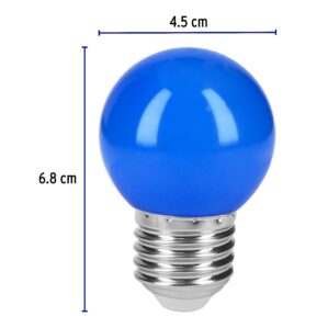 Foco Lampara de LED G45 127v de 1w Azul