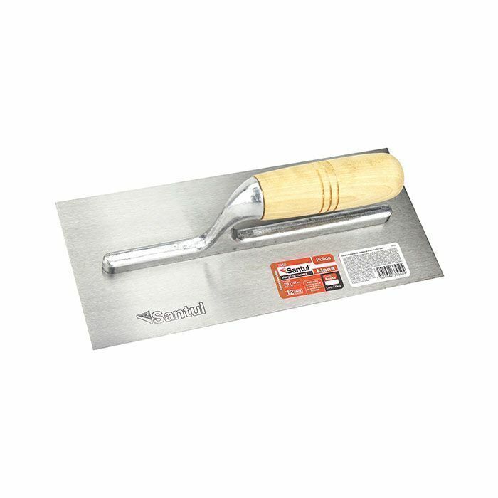 Llana mango madera de 11" canto recto de 10 remaches