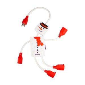 Multicontacto con Supresor Muñeco de Nieve