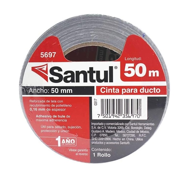 Cinta para ducto 50m Santul