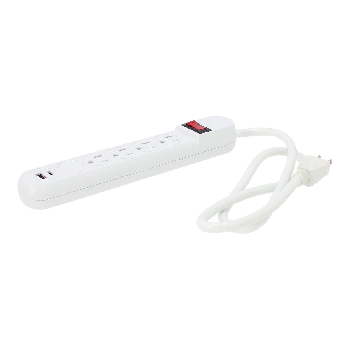 Multicontacto Supresor de pricos de 4 Contactos con 1 usb y 1 tipo c