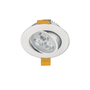 Lampara Spot para Empotrar Dirigible 3 Leds 3w 7.5cm