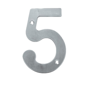 Numero 5 de Metal para Exterior Residencial Casa