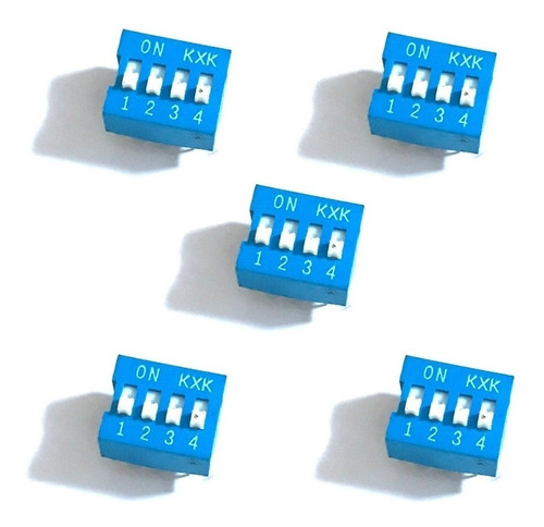 Dip Switch De 4 Posiciones Switch Deslizable Dip-4p
