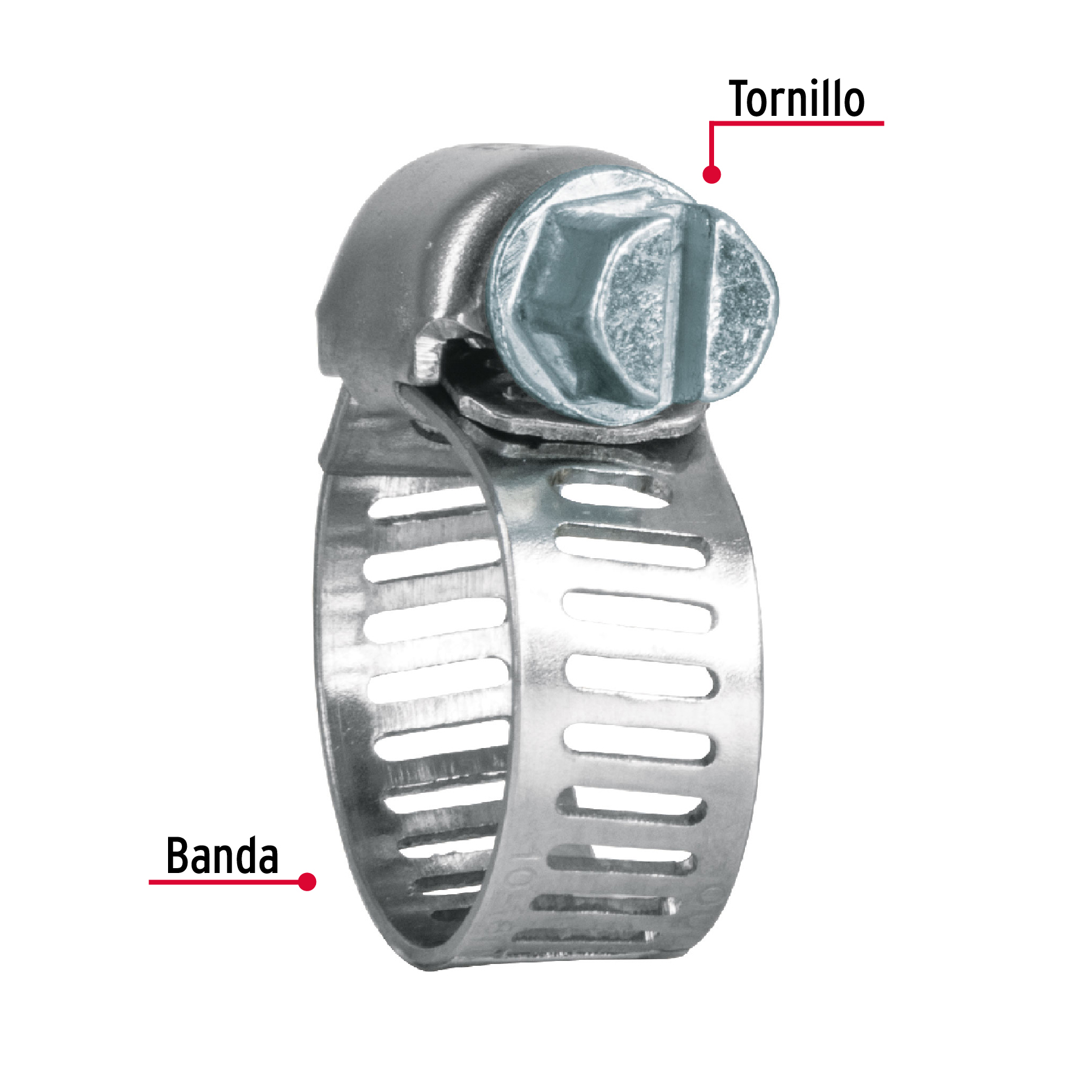 Pack 10 Pzas Abrazadera sin fin de 3/8 a 5/8"