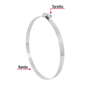 Pack de 5 pzas Abrazadera reforzada sin fin de 6-1/8 - 7