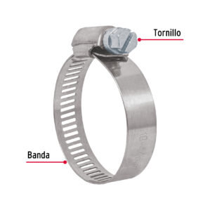 Pack 10 Pzas Abrazadera sin fin reforzada de 3/4 a 1-3/4"