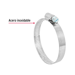 Abrazadera reforzada 2-1/4 a 3" bolsa 5 piezas