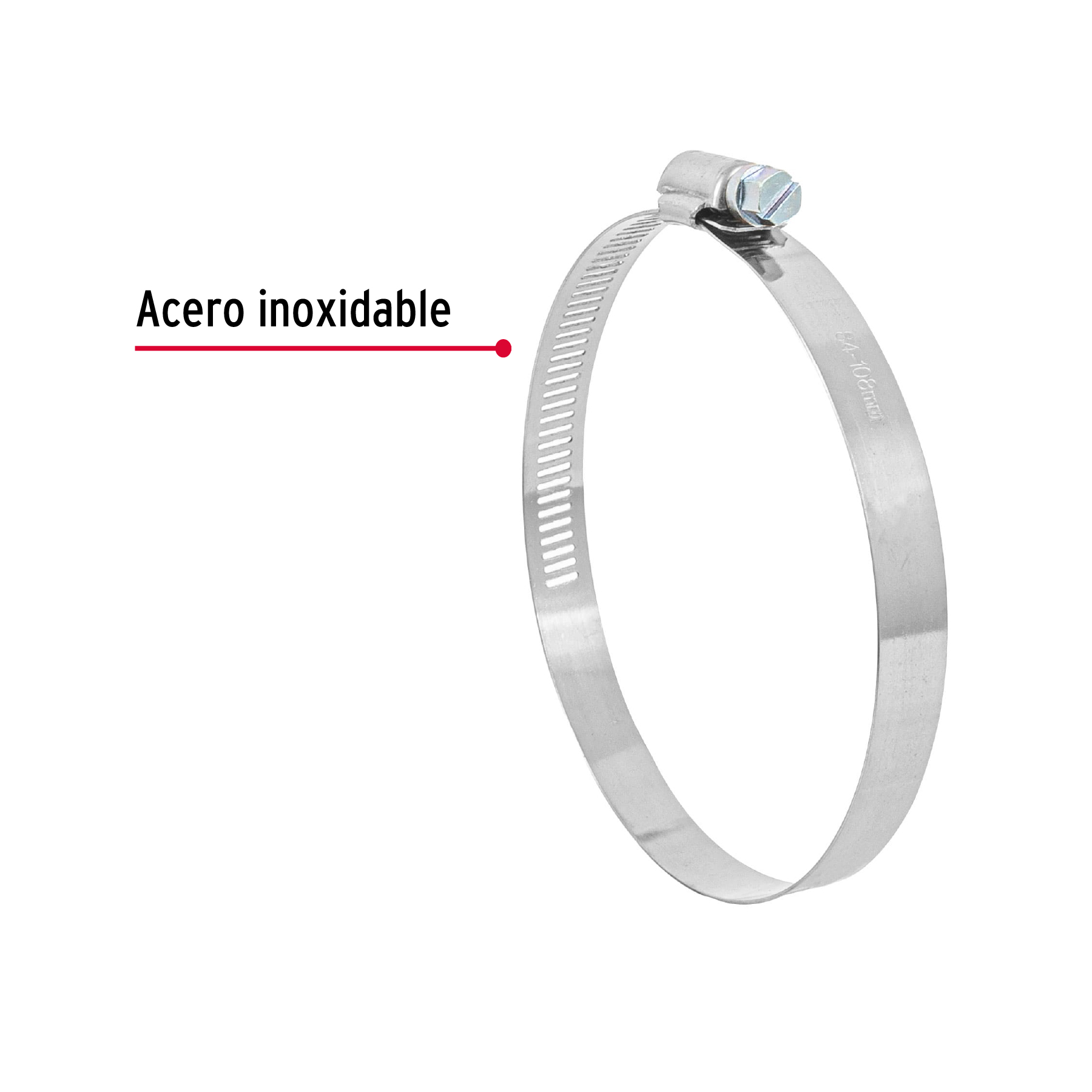 Abrazadera reforzada 3-5/16 a 4-1/4" bolsa 5 pzas