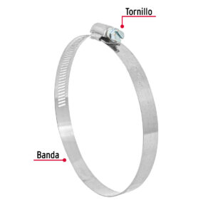 Abrazadera reforzada, # 64, 3-9/16 - 3-1/2