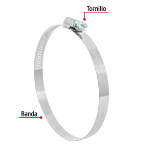 Pack 5 pzas Abrazadera sin fin reforzada de 4-1/8 - 5